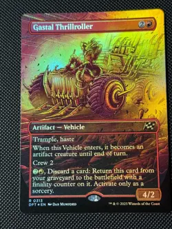 x1 Gastal Thrillroller - Foil - Borderless R MTG Aetherdrift M/NM, English - Image 1