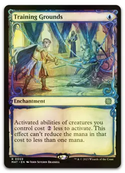 Training Grounds (Showcase) #59 (Foil) (LP) March of the Machine MAT Magic MTG - Image 1