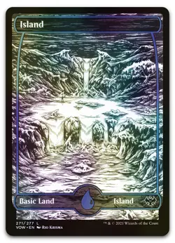 Island (271) #271 (Foil) (LP) Crimson Vow VOW Magic MTG - Image 1