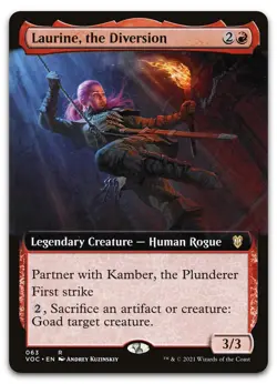 Laurine, the Diversion (Extended Art) #63 (NM) Crimson Vow VOC Magic MTG - Image 1