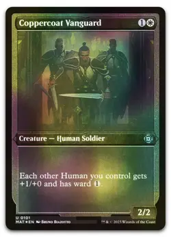 Coppercoat Vanguard (Foil Etched) #101 (LP) March of the Machine MAT Magic MTG - Image 1