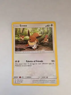 Pokemon TCG Eevee 105/156 SM - Ultra Prism Common NM - Image 1