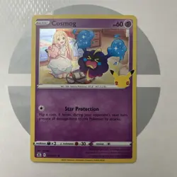 RARE Pokemon TCG Cosmog 013/025 Holo Rare Card English, Near Mint Condition - Image 1