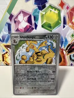 Gholdengo 131/191 Uncommon Reverse Holo - Pokemon TCG S&V Surging Sparks - NM - Image 1