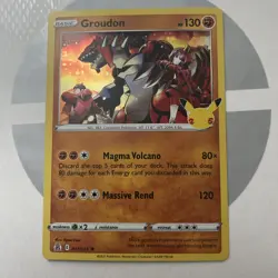 Pokemon Groudon TCG Holo Rare Card 17/25 25 Anniversary Celebrations - Image 1
