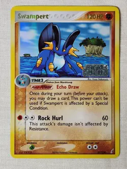 NM Swampert - Reverse Holo 27 Crystal Guardians Pokemon TCG - Image 1