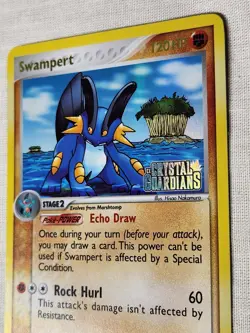 NM Swampert - Reverse Holo 27 Crystal Guardians Pokemon TCG - Image 3