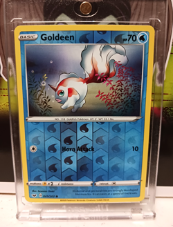Pokemon - Sword & Shield Base Set - Goldeen - 045/202 - Reverse Holo - NM - Image 1