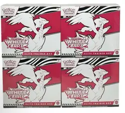 Lot of 4 Pokemon TCG White Flare Elite Trainer Box ETB - Image 1