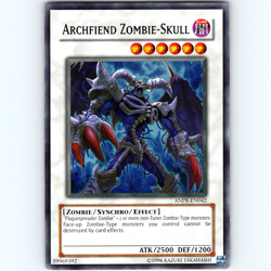 Yugioh Archfiend Zombie-Skull ANPR-EN042 Unlimited Super Rare Holo - NM 💎 - Image 1