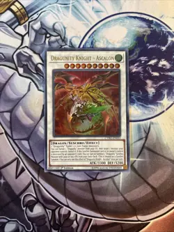 (YCL) YUGIOH! Dragunity Knight - Ascalon - CYHO-EN033 - Ultra Rare 1st Ed VLP - Image 1