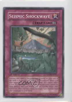 Seismic Shockwave 1st Ed. YuGiOh Dinosaur's Rage Structure Deck #SD09-EN031 2006 - Image 1