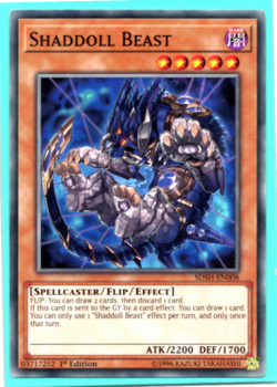 Shaddoll Beast - SDSH-EN008 - Common - 1st Edition - Yugioh - Image 1
