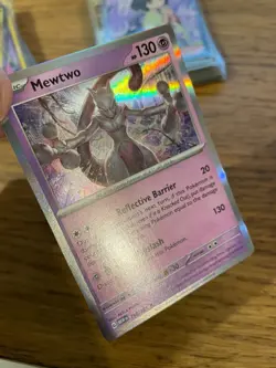 NEAR MINT! Mewtwo (150/165) Scarlet & Violet 151 Holo Rare Pokemon Card! - Image 3