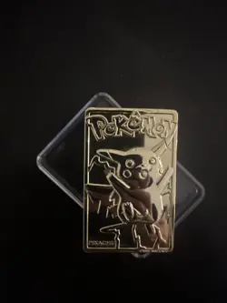 Pikachu 1999 Pokemon 23K Gold-Plated Burger King Nintendo Promo Trading Card - Image 1