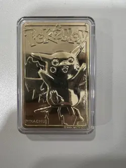 Pikachu 1999 Pokemon 23K Gold-Plated Burger King Nintendo Promo Trading Card - Image 1
