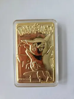 Pikachu 1999 Pokemon 23K Gold-Plated Burger King Nintendo Promo Trading Card - Image 1