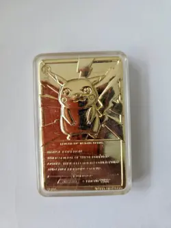 Pikachu 1999 Pokemon 23K Gold-Plated Burger King Nintendo Promo Trading Card - Image 2