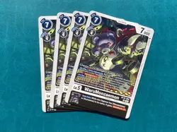 WaruMonzaemon BT15-065 Playset Exceed Apocalypse Digimon Card x4 - Image 1