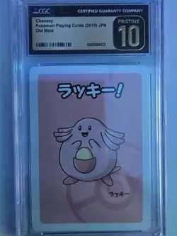 2019 Pokemon Japan Old Maid Chansey - Babanuki Playing Card - CGC 10 Pristine - Image 1