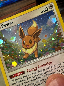 Eevee 101a/149 Sun & Moon Partial Swirl Holo Alternate Art 2017 Pokemon Card - Image 2