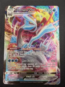 Kyurem Vmax 049/196 Lost Origin Full Art Ultra Rare Holo Card Pokemon TCG NM - Image 1
