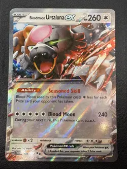 Blood Moon Ursaluna Ex TWM 141/167 Twilight Masquerade Rare Card Pokemon TCG NM - Image 1