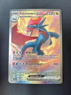 Pokemon TCG Salamence EX Full Art Card Journey Together 187/159 - Image 1