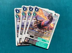 Ginryumon BT15-058 Playset Exceed Apocalypse Digimon Card x4 - Image 1