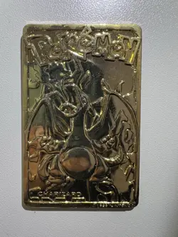 1999 Charizard Pokemon Gold Plated 23K Burger King Trading Card - Image 1