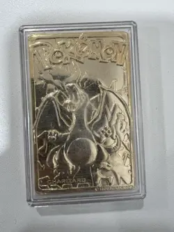 1999 Charizard Pokemon Gold Plated 23K Burger King Trading Card - Image 3