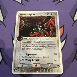 Pokemon TCG Aerodactyl EX Sandstorm Holo Ultra Rare Card 94/100 Mint Condition - Image 1