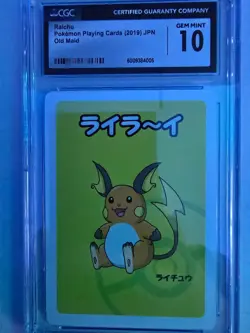 2019 Pokemon Japan Old Maid Raichu - Babanuki Playing Card - CGC 10 Gem Mint - Image 1