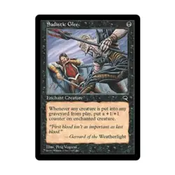 WOTC MtG Tempest Sadistic Glee (C) EX - Image 1