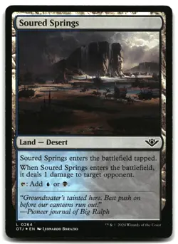 MTG Soured Springs Foil L Outlaws of Thunder Junction 264 LP - Image 1