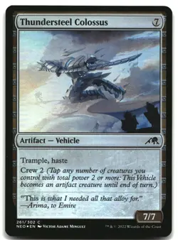 MTG Thundersteel Colossus Foil C Kamigawa: Neon Dynasty 261 LP - Image 1