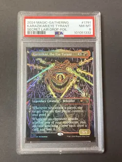 2024 MTG SECRET LAIR DROP FOIL #1791 KARAZIKAR, THE EYE TYRANT PSA 8 - Image 1