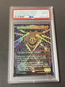 2024 MTG SECRET LAIR DROP FOIL #1791 KARAZIKAR, THE EYE TYRANT PSA 8 - Image 2