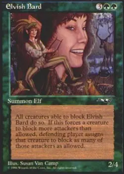 1x Elvish Bard PL/MP, English MTG Alliances - Image 1
