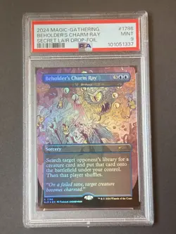 2024 MTG SECRET LAIR DROP FOIL #1786 BEHOLDER'S CHARM RAY PSA 9 - Image 1