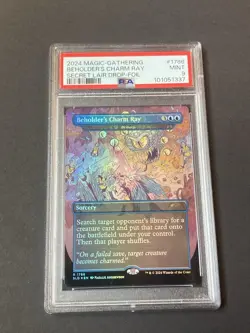 2024 MTG SECRET LAIR DROP FOIL #1786 BEHOLDER'S CHARM RAY PSA 9 - Image 2
