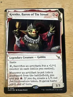 Krenko Baron of Tin Street(Showcase) Murders at Karlov Manor MKM Rare MTG Magic - Image 1