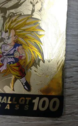 Dragon Ball GT Carddass No 100 Total No 1100 Used Super Saiyans Card - Image 5