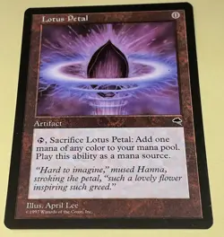 MTG Lotus Petal Tempest Regular LP Magic the Gathering - Image 1