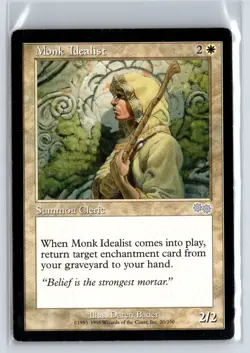 (5X) Monk Idealist Urza's Saga Uncommon - MTG Magic the Gathering Card - Image 1
