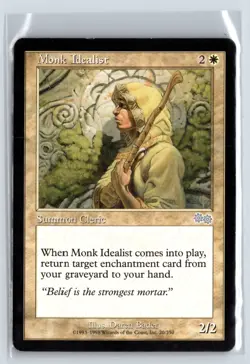 (5X) Monk Idealist Urza's Saga Uncommon - MTG Magic the Gathering Card - Image 5