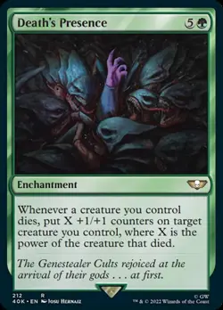 MTG Death's Presence [Warhammer 40,000] Near Mint - Image 1