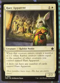 Hare Apparent - MTG - Foundations - Near Mint - English - Image 1