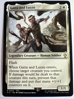 Magic/MTG Gatta and Luzzu FIC 0019 Rare Englisch Neu - Image 1