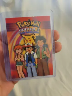 Pokemon Topps TV Animation Series 2 Checklist Blue Logo - Image 1